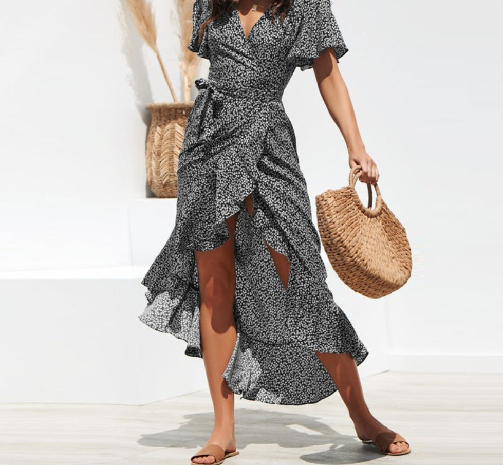 Auréline™ Robe Chiffon Asymétrique