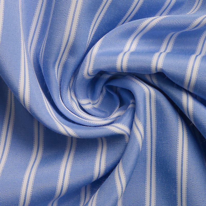 Robe Maerine™ – Élégance Rayée & Détails Noués