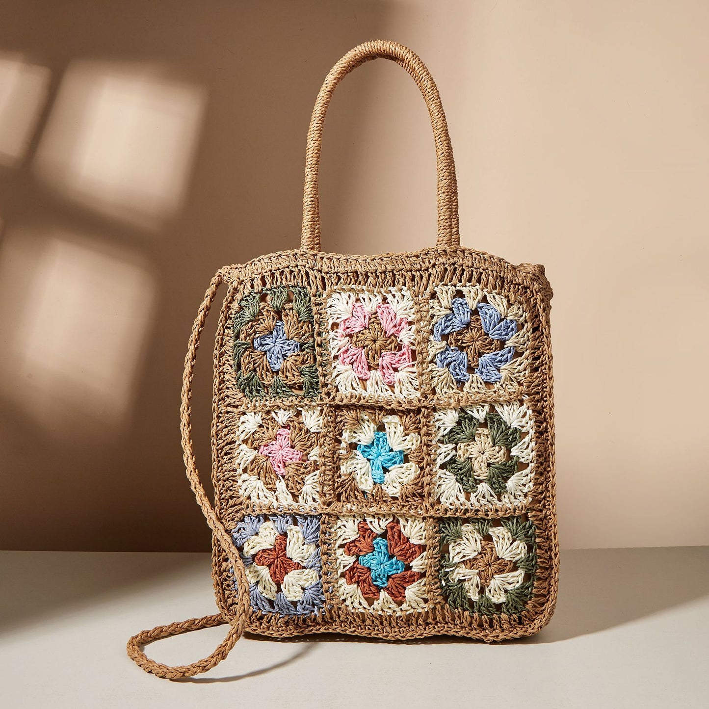 Mosaic™ – Sac Bohème Crocheté Multicolore