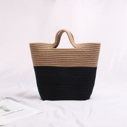 Bicolora™ – Sac en Paille Bicolore
