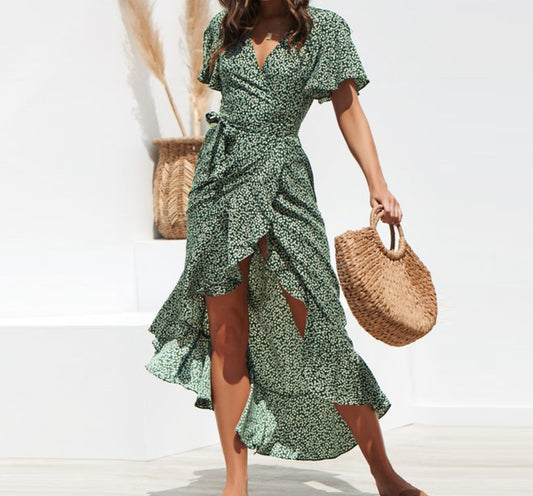 Auréline™ Robe Chiffon Asymétrique