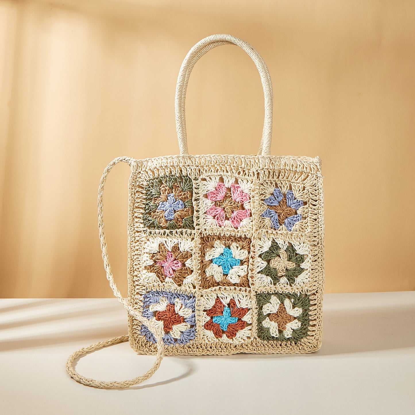 Mosaic™ – Sac Bohème Crocheté Multicolore