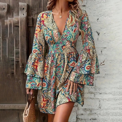 Robe d’Été à Manches Évasées – Éliette™