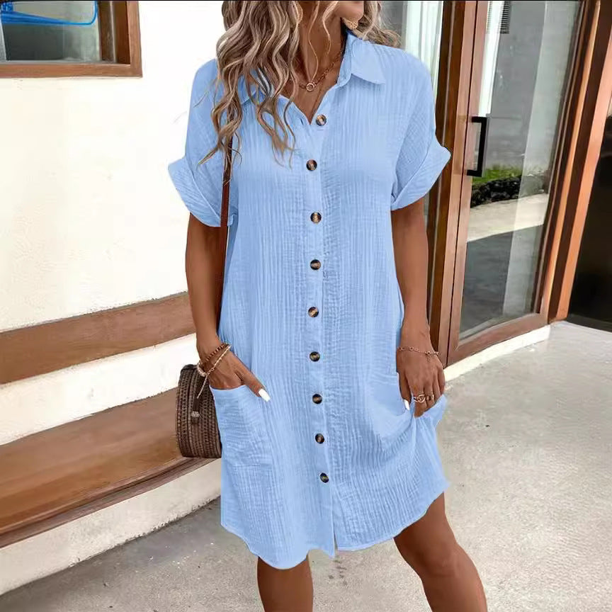 Robe Chemise Boutonnée | Maély™