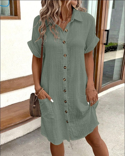 Robe Chemise Boutonnée | Maély™