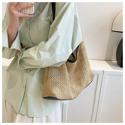 RaffiaLuxe™ – Sac Cabas Grande Capacité