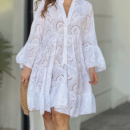 Soléna – Robe d’Été Chic Brodée