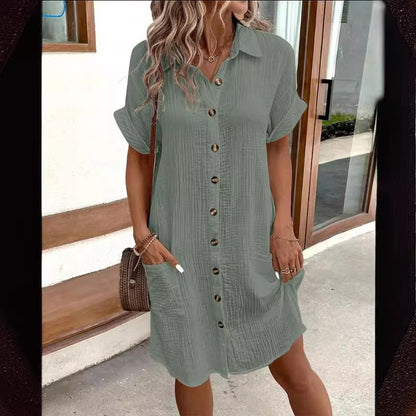 Robe Chemise Boutonnée | Maély™