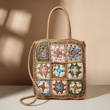 Mosaic™ – Sac Bohème Crocheté Multicolore