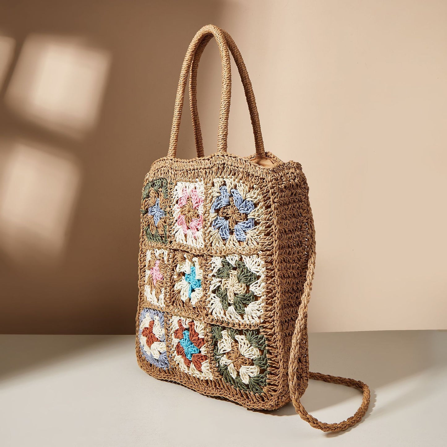 Mosaic™ – Sac Bohème Crocheté Multicolore