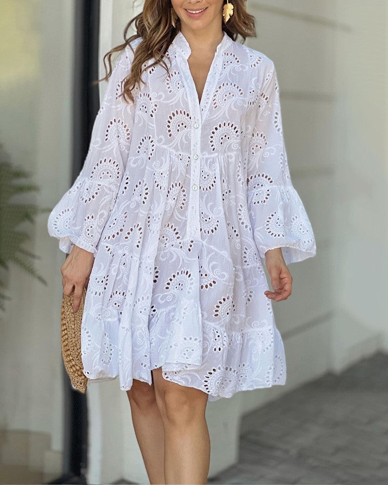 Soléna – Robe d’Été Chic Brodée