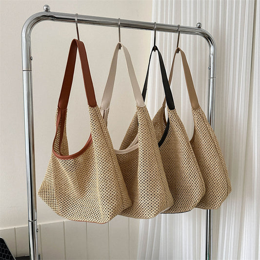 RaffiaLuxe™ – Sac Cabas Grande Capacité