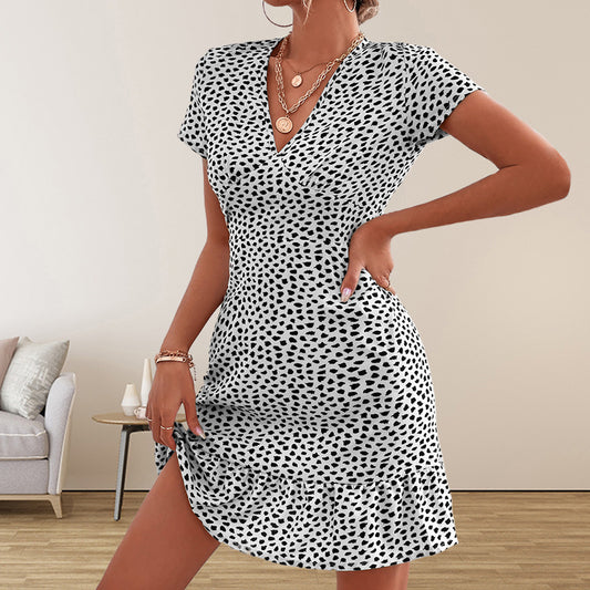 Robe à Col V d’Été | Dounia™