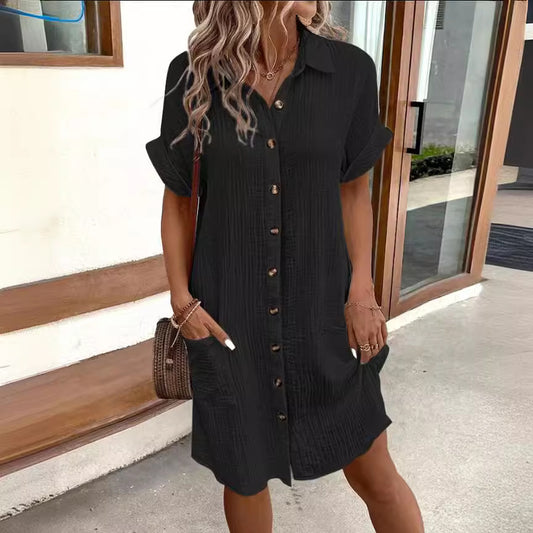 Robe Chemise Boutonnée | Maély™