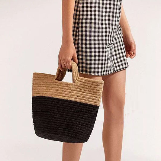 Bicolora™ – Sac en Paille Bicolore