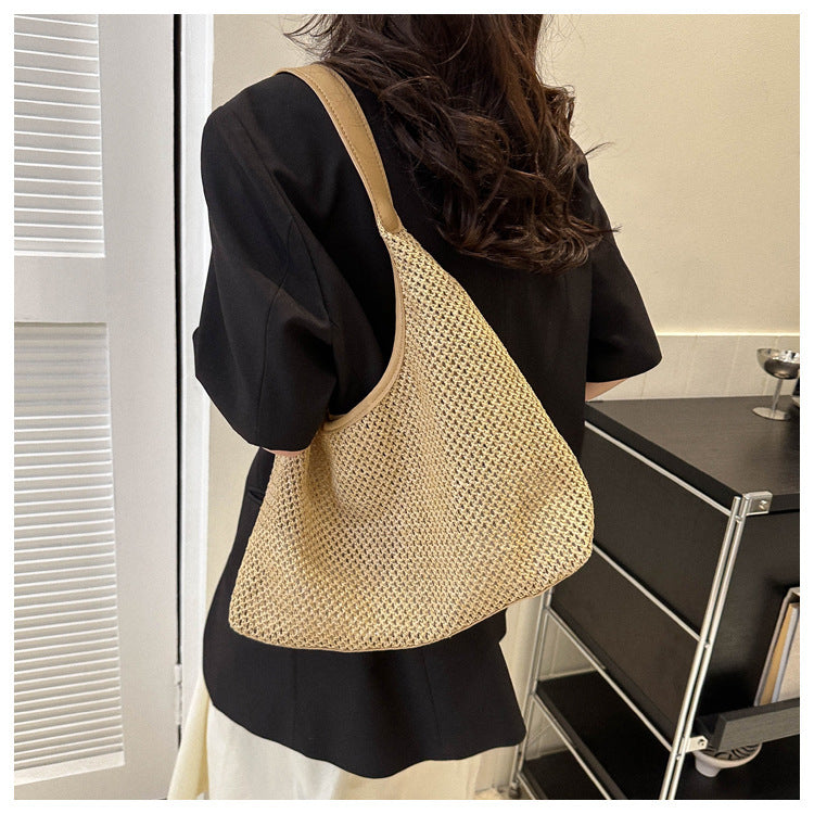 RaffiaLuxe™ – Sac Cabas Grande Capacité