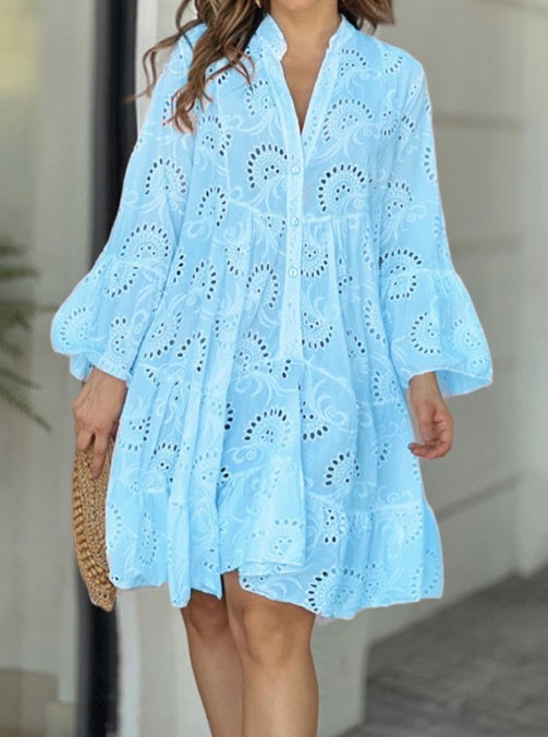 Soléna – Robe d’Été Chic Brodée