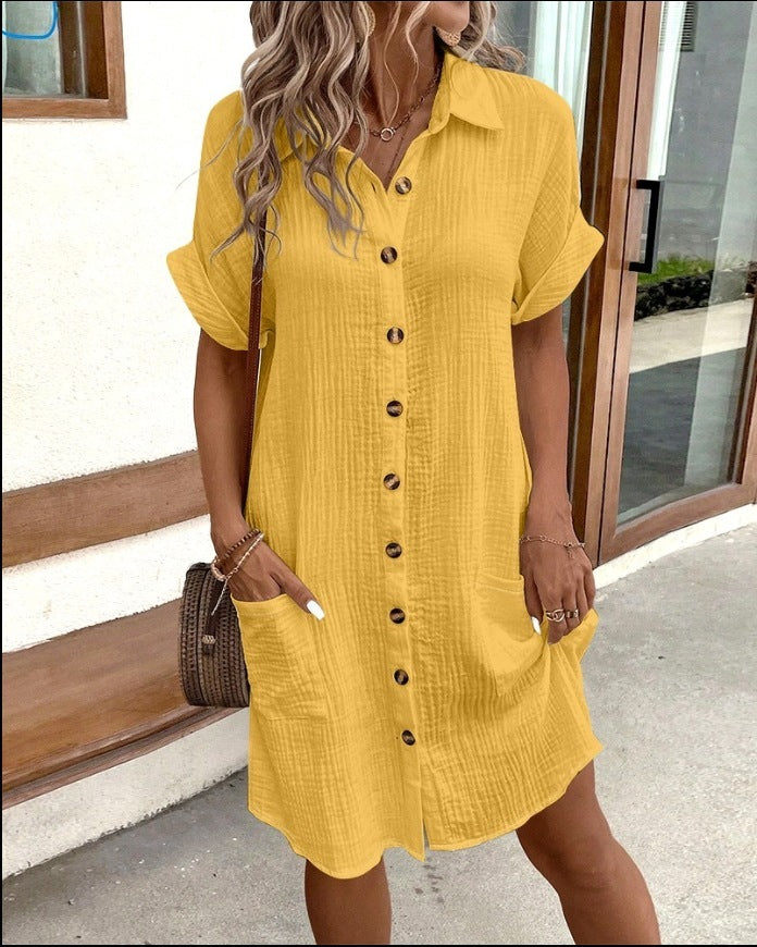Robe Chemise Boutonnée | Maély™